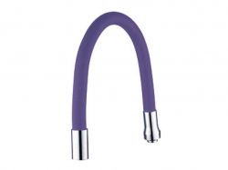 излив (гусак) 3/4 " для кухни силиконовый фиолетовый Aquatica aquatica XH-5243