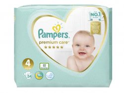 ϳ Premium Care  4 (9-14 ) 34 . Pampers -  1