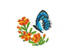 Набір для вишивки А6 Метелик КТК-6003 ТМКаролінка Азовя