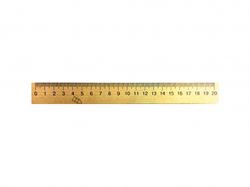 Лінійка деревяна 20 см (шовкографія) 103007 ТМMIZAR