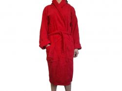 Халат махровий жіночий червоний, арт. Ж222, розмір S ТМУзбекистан