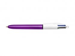 Ручка 4 in 1 Colours Shine Purple, фіолетова 12шт bc951351 ТМBIC