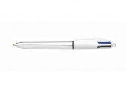 Ручка 4 in 1 Colours Shine Silver, срібна 12шт bc982873 ТМBIC