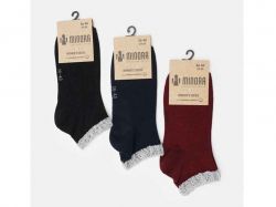 Шкарпетки жіночі арт. 0316,розмір 36-40,3шт/уп колір в асорт. ТМMINORA