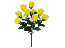 Букет штучних Бутонів Троянд з гіпсофілою 38см. (г-9; р-10) 726 ТМКИТАЙ
