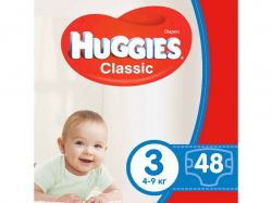 ϳ Classic 3 4-9  Jumbo 48 HUGGIES -  1