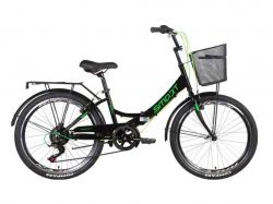 Велосипед 24 SMART AM Vbr рама-15 чорно-зелений ТМFormula
