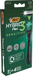 Станок д/гоління Flex3 Hibrid Sensitive4 картр ТМBIC