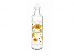 Пляшка для олії 0,5л Соняшник з дозатором (декорована) (6шт) ТМEVERGLASS