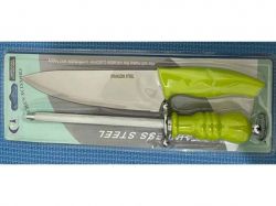 Набір кухонний 2пр на блістері (ніж, точилка для ножів) TT3271 ТМКИТАЙ