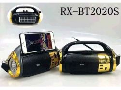 Радіоприймач акумуляторний USB /SD / MP3/ FM, сонячна панель, ліхтар RX-BT2020S ТМGOLON