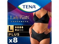 ϳ   Plus .L 8 Lady Pants Black Tena -  1