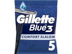 Станок одноразовий для голiння 5шт чол Blue 3 Comfort Slalom ТМGILLETTE
