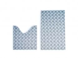 Набір килимків аквамат 80*48/48*48см ASSORTI синій ТМDariana