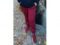 Спортивні штани на флісі жін бордо арт.PPR432-2020A р.56 ТМZlata
