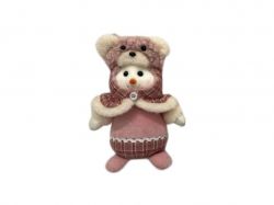 Фігура новорічна 18см Snowman-ведмідь R90763 ТМSTENSON