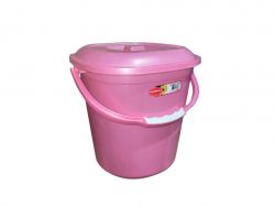 Відро з кришкою 13,5л рожевий Smart №3 3060 пластик ТМSENYAYLA