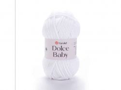 ����� Dolce Baby ���� 100% ����������� 85� 50� 5��/�� 741-White ��YarnArt