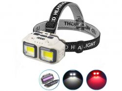 ˳���� �������� 6500K ��� 1*18650 HX-816S-2COB (whitered), Waterproof, �� Type-C, �������