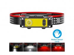 ˳���� �������� 5000K ��� 1*18650 BL-T124-���COB (WhiteRed) �������