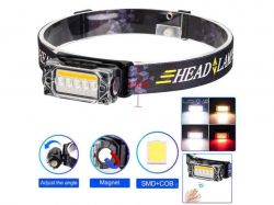 ˳���� �������� 5000K ��� 3*18650 YY-19B-3SMD2COB(WhiteYellowRed) �������