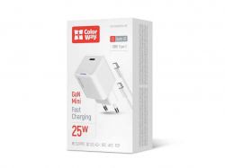 ��������� �������� ������� GaN Mini 25W PD Port PPS USB-C ��� cable Type-C ���olorWay