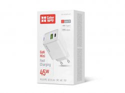    GaN Mini 45W PD Port PPS USB (Type-C PD USB QC4.0)  olorWay