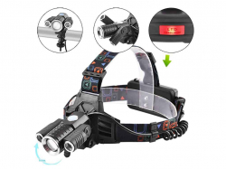 ˳���� �������� 5000K ��� 2*18650 Police W602-T62XPE Bike, ������������, zoom, �� microUSB, Box �������