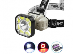 ˳���� �������� 5000K ��� 1*18650 826X-XPE8COB(WhiteRed), �� Type-C, Box �������