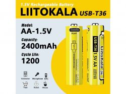 ���������� Li-ion 2400mAh 1�� USB-T36 1.5V ���ò��� ��LIITOKALA
