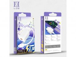 ��������� �������� ������� L-218/Y-80 USB-A 3,1A ������ USB-TYPE-C 1� ���� ��KMT