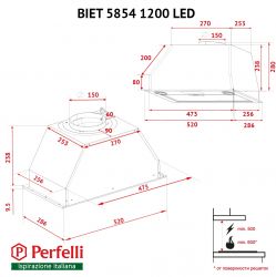  Perfelli BIET R 5854 BL 1200 LED -  10