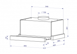 Вытяжка Minola HTL 5214 BL 700 LED - Картинка 10