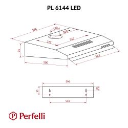 Витяжка Perfelli PL 6144 BL LED - Картинка 10