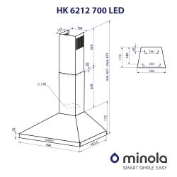  Minola HK 6212 BL 700 LED -  10