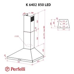  PERFELLI K 6402 WH 850 LED -  10