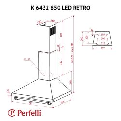  PERFELLI K 6432 IV 850 LED RETRO -  10