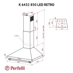 ������� PERFELLI K 6432 WH 850 LED RETRO - �������� 10