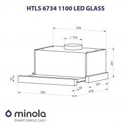  MINOLA HTLS 6734 BL 1100 LED GLASS -  10