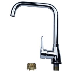 Змішувач для кухні на мийку 34 35 Г-гусак на гайці (HL-4B230C) ТМAquatica - Картинка 4