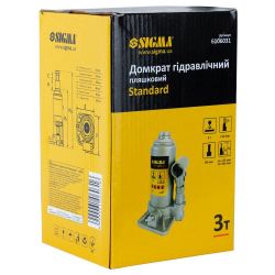 Домкрат Sigma гідравлічний пляшковий 3т H 175-345мм (6106031) - Картинка 4