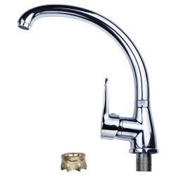 Змішувач для кухні на мийку s34 35 гусак вухо на гайці (HL-4B130C) ТМAquatica - Картинка 3