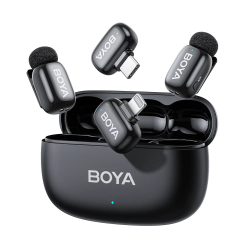̳������ ��������� ����������� BOYA mini 2-01 (Type-C+Lightning) black