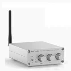 Усилитель звука Fosi Audio BT20A white. Bluetooth 5.0, AUX, 2x100W