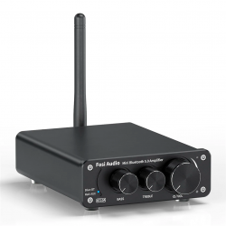 Усилитель звука Fosi Audio BT10A. Bluetooth 5.0, AUX, 2x50W
