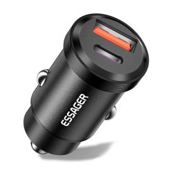   Essager ES-CC07 30W USB+Type-C black