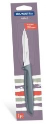 Нож TRAMONTINA PLENUS grey нож д/овощей 76мм инд.блистер (23420/163)