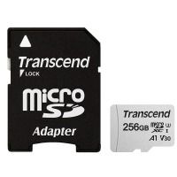   TRANSCEND microSDXC 300S 256GB UHS-I U3 + ad -  1
