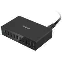   ANKER PowerPort 10 - 60W 10-port USB PowerIQ (Black)