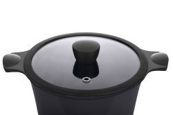 Кастрюля RINGEL Zitrone Black Кастрюля 24x16.2 см (5.8л) с крышкой (RG-2108-24/2 BL) - Картинка 5